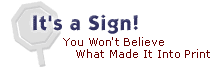 It's a Sign!
