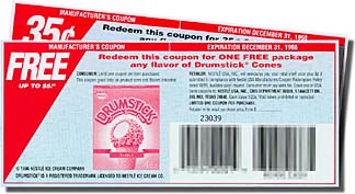 [Two Coupons for Free Drumsticks]