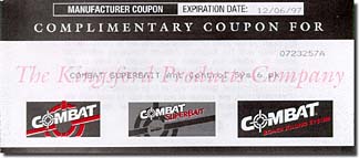 [Complimentary Coupon for Free Combat Product]